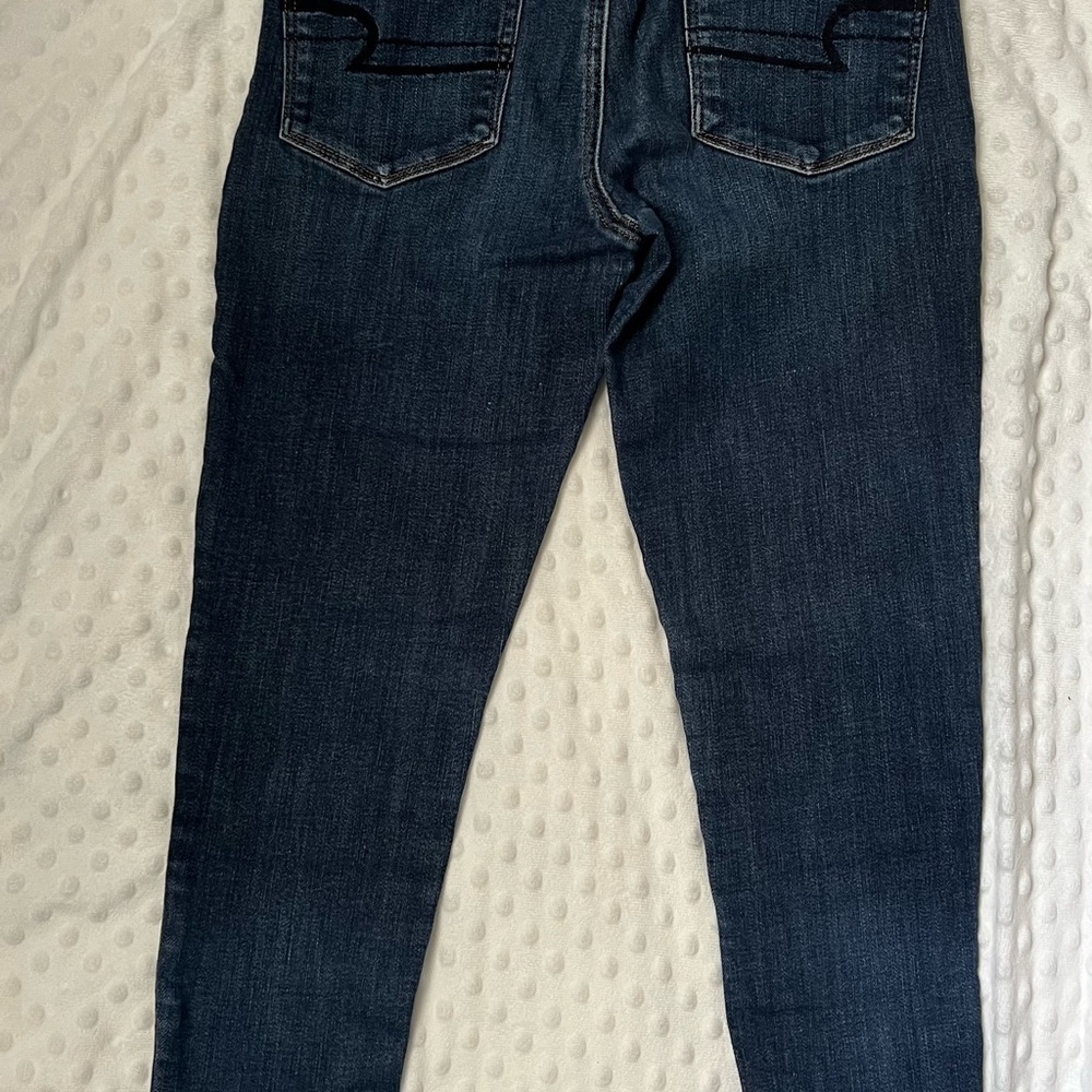 American Eagle Outfitters Women's Dark Blue Jeans - Picture 3 of 3